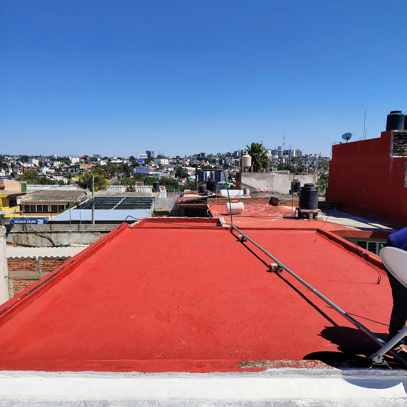 Impermeabilización de azotea — Plomería VIA VOLKSWAGEN